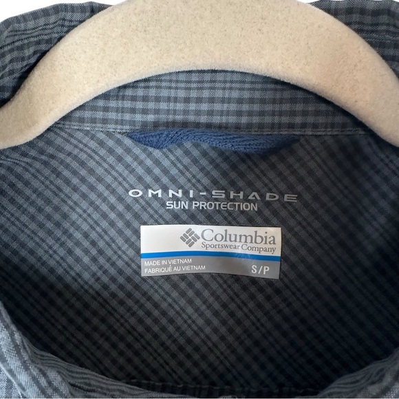 Columbia Declination Trail Shirt S Grey Button Front Short Sleeve Outdoor Hiking - Picture 7 of 13